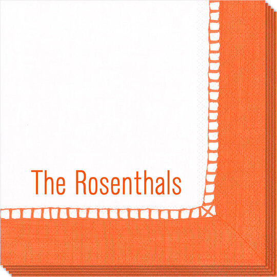 Coral Border Caspari Napkins